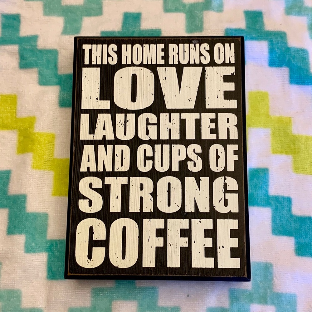 Decorative black wood picture